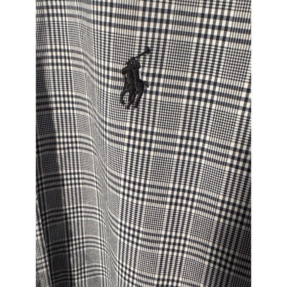 Ralph Lauren Blue Plaid Classic Fit Button Down Mens 16 34/35 Long Sleeve Shirt - Picture 3 of 7